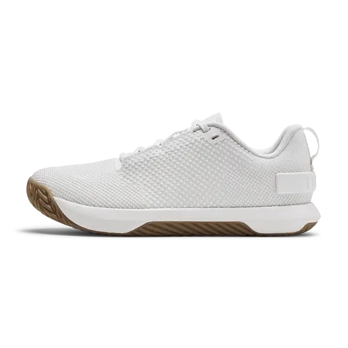 NOBULL Women's Outwork Flex Shoe in Classic White Gum - OG Strength Training Shoe, Durable Gym Trainer, Lifting Sneaker