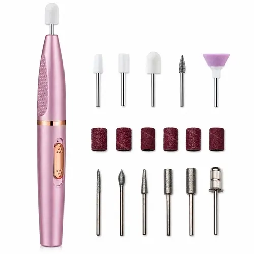 Electric Nail Drill Kit - 11-in-1 Nail Art & Care Set with Variable Speed, Multiple Bits for Gel Polish Removal, Cuticle Care, At-Home Salon Tool for Beginners & Adults