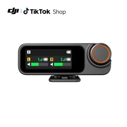 DJI Mic 3 Receiver, Wireless Mini Microphone for iPhone/Camera/Android, Lightweight & Intuitive, Lavalier Microphone, 32-bit Float, Integrated Timecode, Vlog, Interview, Streaming Portable Rechargeable Mic Connection