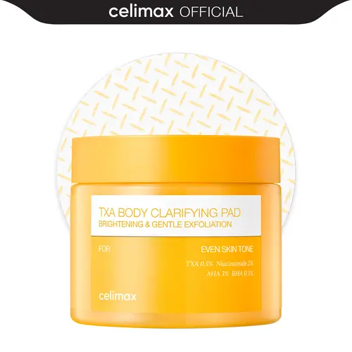 [celimax official] TXA Body Clarifying Pad | Deodorant Pad For Dark Underarms Treatment, Knee & Elbow, Strawberry Skin Care, Gentle Exfoliating & Hydrating Body Peels