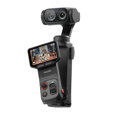 Insta360 Luna Series Pocket Gimbal Camera - 8K Portable Vlogging Content Creator Camera, Stabilized Recording Device with Dual Leica Lenses, 15x Zoom, 1" Sensor, Detachable 2" Touchscreen, Triple AI Chip, WiFi, 1.8f/, MP4