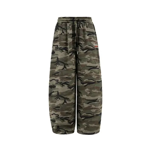 FDR Camo Barrel Pants for Men & Women, Baggy Wide Leg Sweatpants, Relaxed Fit Streetwear Joggers, Vintage Camouflage Athletic Trousers for Casual Daily Wear and All-Season Outfits, Casual Comfy Joggers,