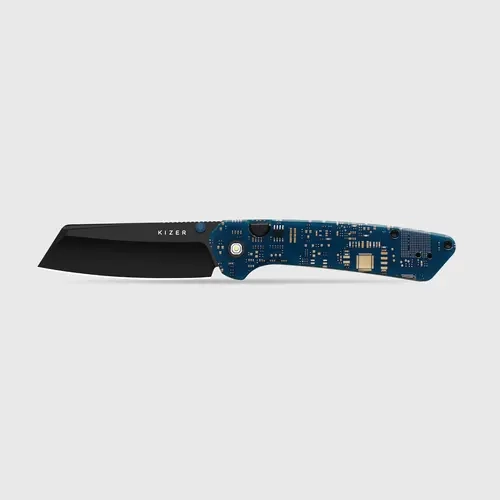 KIZER EDC PCB Series Resin & PCB Handle, High Quanlity Steel, Outdoor Camping Knives, Chef Knives, EDC Collection