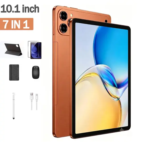 W&O 11-in Android Tablet Computer (2026, Android 15) - 12GB RAM + 256GB Expandable Storage, 10000mAh Battery, HD LCD Touchscreen Tablet, 5G WiFi, Comprehensive Package with Keyboard, Mouse, Case, Stylus, Dual Camera, Ideal for School/Work