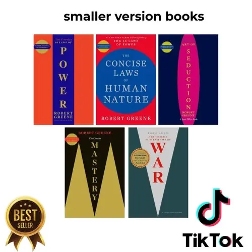 Robert Greene 5-Book Collector’s Set - Full Unabridged English Soft Cover Editions: 48 Laws Of Power, Laws Of Human Nature, Mastery, Art Of Seduction, 33 Strategies Of War - Strategic Thinking Topics Covered, Gifts For Adults, Personal Development