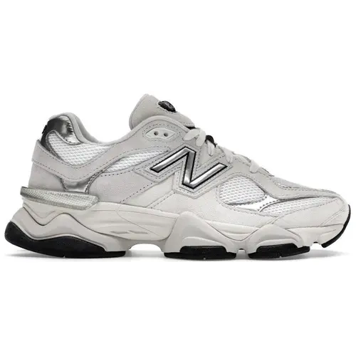 New Balance Men's 9060 White Black Metallic Silver Shoes, from StockX