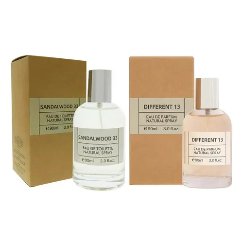 Bundle of Sandalwood 33 and Different 13, Eau De Parfum Natural Spray for Men & Women 90Ml