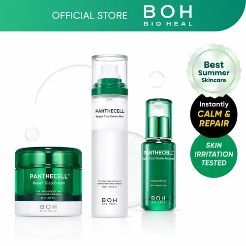 [NEW BUNDLE] BIOHEAL BOH Panthecell Repair Cica Summer Skincare SET | Barrier Repair & Soothing Hydration Routine for Sensitive, Acne-Prone Skin