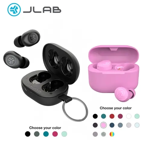 {Bundle + Save} JLab GO POP+ & JBuds Mini True Wireless Earbuds Bundle - 2 Best-Selling Headphones with IPX4, IP55, 35Hr, 20Hr Playtime, Bluetooth Multipoint, Fast Charge, Chargeable Audio for Android, Protection