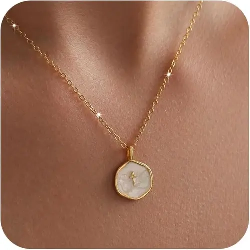 Tewiky 14K Gold Plated Cross Necklace for Women - Dainty Simple Gold Plated Cross Pendant, Elegant & Hypoallergenic Brass Jewelry for Mother's Day Gifts summerwins