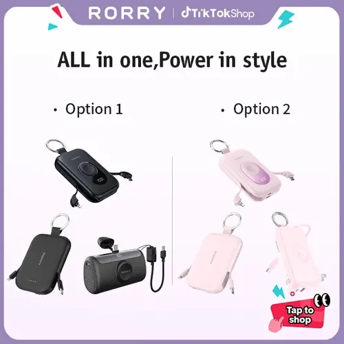 RORRY 3-in-1 Ultimate Charging Bundle (2 Options) | 30W 20,000mAh Laptop Power Bank + 20W 2-Cables Lightweight Charger + 5K/10K mAh Power Bank | All-in-One Kit for iPhone, MacBook, Apple Watch,Samsung Battery Power Bank Portable Charger   back to school t