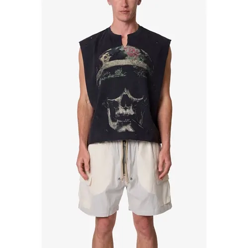 mnml Head Shot Tank - Washed Black