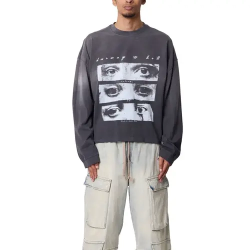 mnml Doorway L/S Tee - Washed Black