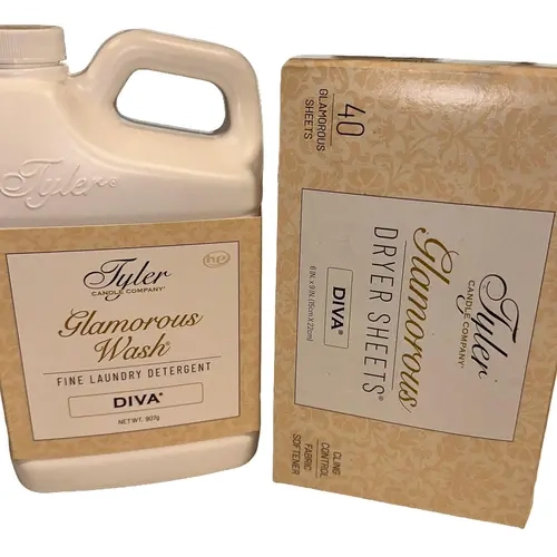 Diva Dynamic Duo-32oz with a box of Dryer Sheets by Tyler Candle Company