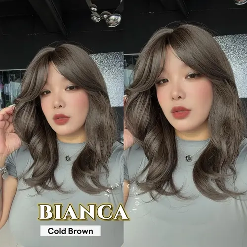 JBEXTENSION 20 Inches Curly Women Fashion Wig with Bangs BIANCA