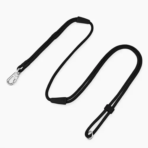 Dog Friendly Co. Hands-Free Clip-On Leash - 6ft (1.8m) Adjustable Waist-Shoulder Strap System, Heavy-Duty Reinforced Clip, Built-In Grab Handle, for Running & Walking, All Dog Breeds, Pet Leads