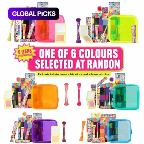 Made By Mitchell Colour Is Back 6-Piece Mystery Makeup Set, Makeup Gift Sets, Surprise Beauty Bundle Box, Cosmetics Gift Set for Women #GLOBAL PICKS