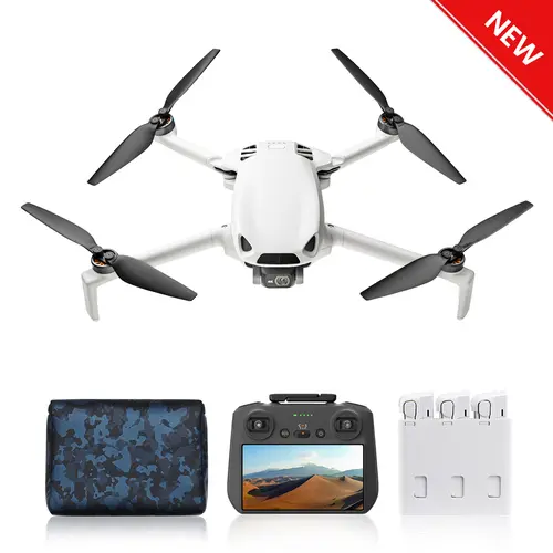 Skyrover S1 Mini Smart Lightweight Wireless Drone Camera Combo with Screen Controller, 4K/60fps Video, 8K Photo, 7.45-Mi Video Transmission, Under 249g, Auto Track, Vertical Shooting, 120-Min Flight Time with 3 Batteries, Portable Quadcopter for Adults, S