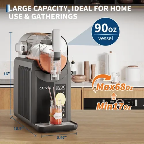 【GARVEE】 6-in-1 Slushie & Ice Cream Maker, 2L Smart Frozen Drink Machine for Milkshakes, Cocktails, Slushies & Homemade Frozen Treats