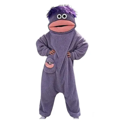 Cute Monster Wearable Blanket Hoodie, Oversized Soft Warm Plush Fleece, Cozy Comfy Pullover Loungewear, Halloween Themed Costume Pajamas, One Size Fits Most #GLOBAL PICKS