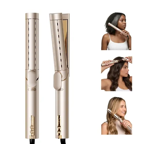 [Live Only] TYMO AIRQ Professional Titanium Hair Curler & Straightener - Salon-Grade Hair Tool for US Users, Curling Tool for Beach Waves (Live Exclusive)