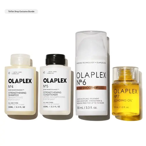 OLAPLEX Smooth + Shine Routine Set - Shampoo, Conditioner, Styling Cream + Hair Oil