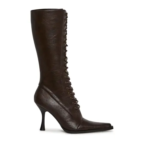Tricks And Trials Lace Up Boots - Brown