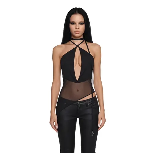Analog Asymmetrical Halter Top