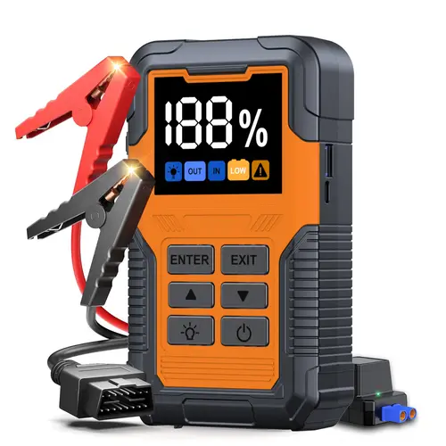 2026 Upgraded Car Jump Starter with OBD2 Scanner – Check Engine Code Reader & Emergency Battery Booster for All 12V Vehicles,12V jump starter，car battery jumper starter，car emergency kit，winter car emergency starter，fast car jump starter toolupgrade