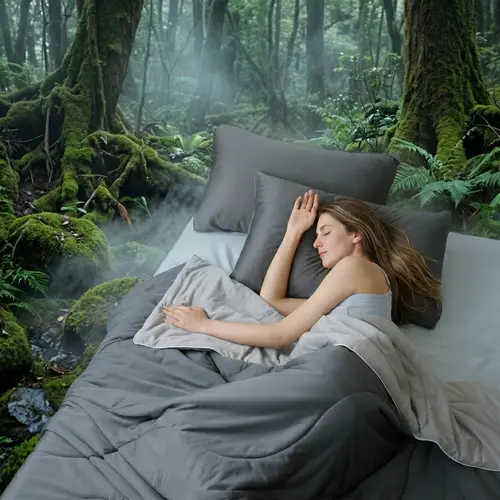 Sohochic 3-Piece Cooling Bedding Set - Cooling Nylon Fiber, 6°C Temp Drop, Breathable, Durable, Night Sweats Solution, Lightweight Summer Comforter, Pet-Friendly, Anti-Snag, Reversible Soft Bedding Set, Flat Weave, Quick-Dry, Hang Dry