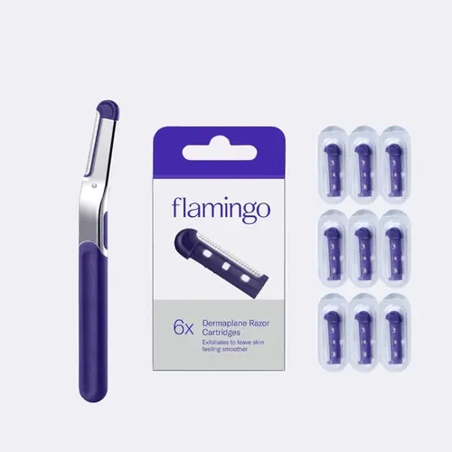 Flamingo Dermaplane with Blades 6x Refills
