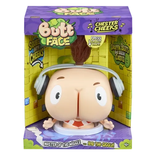 Butt Face: Chester Cheeks | Hilarious Farting Sound Effects + Jiggle Wiggle Dancing | Great Gag Gift for Kids & Adults!