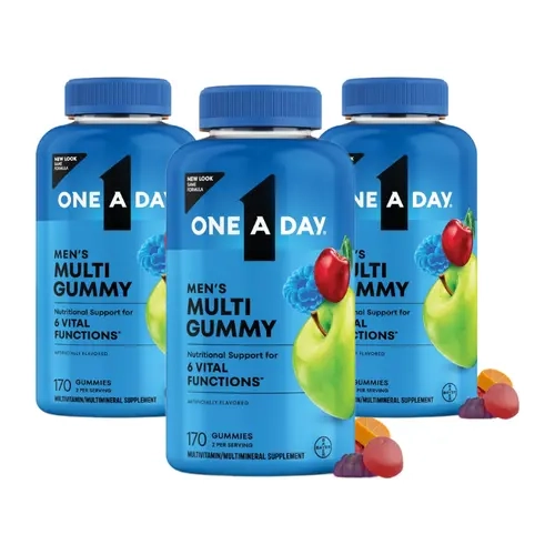 One A Day Men's Multivitamin Gummies Dietary Supplement 170ct - 3 Pack