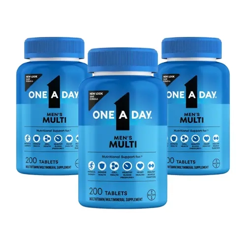 One A Day Men's Multivitamin Daily Health Support 200ct- 3 Pack