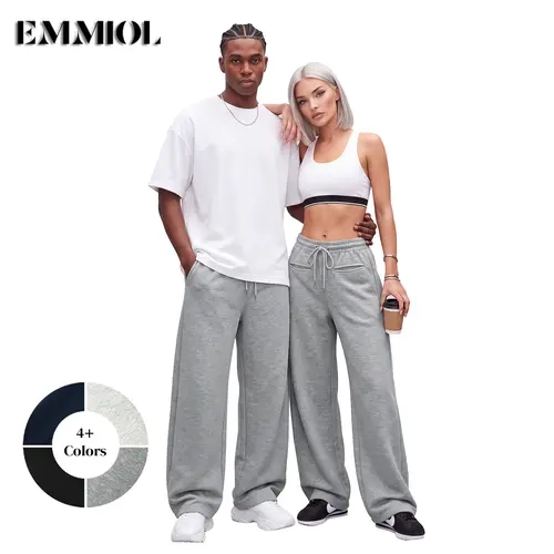 EMMIOL Women’s Barrel Sweatpants Wide Leg Baggy Pants High Waisted Joggers with Drawstring Waist with Pockets SohoChic【Back to School】