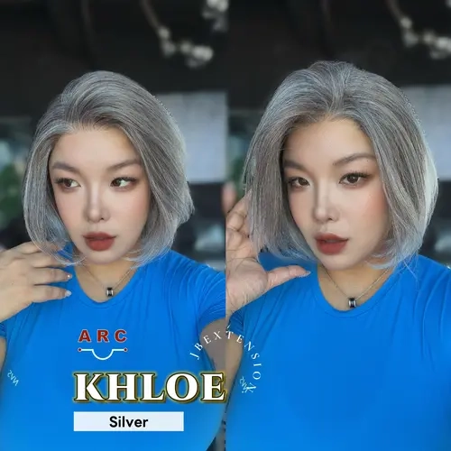 JBEXTENSION 12 Inches Bob Cut Pre-Cut Arc Snowflake Lace Frontlace Glueless Wig KHLOE ARC【BENDY EAR TABS】