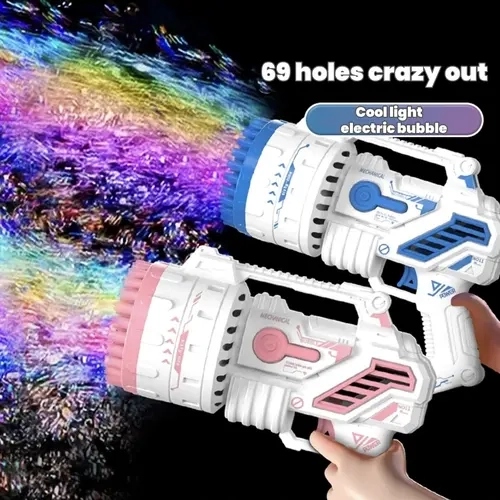 Bubble Machine, Bubble Gun Toy, Summer Kid Toy for Boys Girls, Bubble Blaster for Birthday, Wedding, Outdoor.