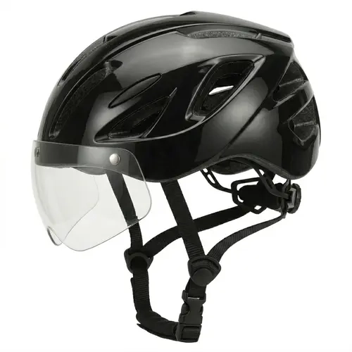 ESKUTE Unisex Adult Urban Bicycle Helmet - High-Density, Universal Adjustable Dial-Fit System, Removable Magnetic Visor, Rear LED Light, Lightweight Durable Breathable Bicycle Accessories for City Commuting