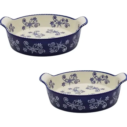 Temp-tations Set of (2) 9" Pie Plates