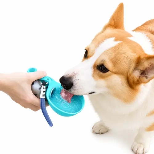 PAWCHUM Durable Dog Water Bottle - Spill-Proof, Mess-Free, Portable, Leak-Free, Single-Handed Operation for All-Terrain Travel Hydration
