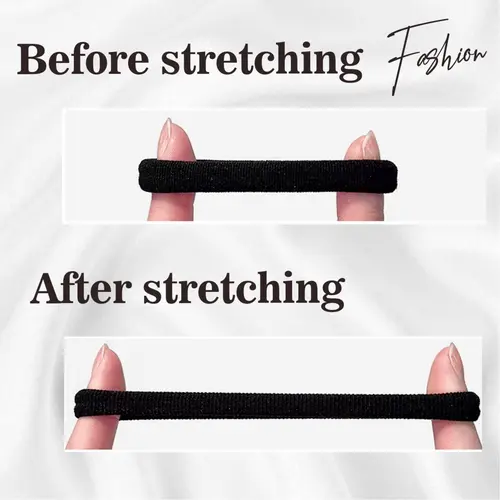Women's Trendy Basic Skin-Friendly Hairbands & Scrunchies - All Seasons Plain Solid Color Hair Accessories with Flexible Soft Elastic Band, High-Stretch Hold, Harmless to Hair, No-Damage Design for Daily Casual Wear