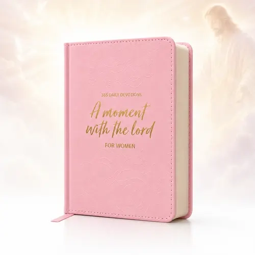 A Moment With The Lord for Men,365 Days Devotional Journal, Portable Daily Reflections Book, Perfect Gift for Holidays, Self Improvement Journal
