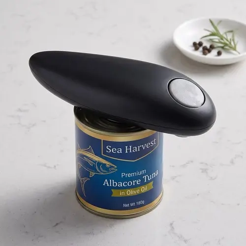 Automatic Electric Can Opener - Kitchen Utensils Opener with 1-Button Start, Fast Multi-Size Fit, Round Smooth Edge Cuts for Safer Can Access, Hands-Free Use, Eliminate Painful Gripping, Ideal for Grandparents, Busy Home Cooks, Festive Gifts