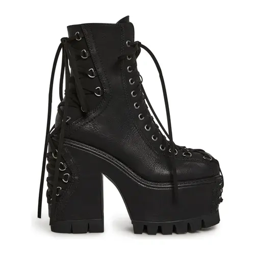 Woodland Lucid Dream Corset Boots - Black