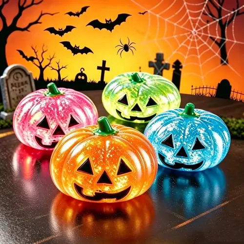 Halloween Spooky Pumpkin Squishy Toy - Slow Rising Fidget Stress Ball, Pinch Ball, Decompression Sensory Companion for Anxiety Relief, Festive Party Bag Gift for All Ages (Spooky Pumpkin Adds Festive Calm)