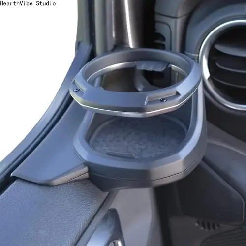 Left Side Console Pocket Cup Holder Insert - Polyester Car Accessories, Console-Fit Interior Upgrade for 2018-2024 Jeep Wrangler JL, Compact Rectangular Organizer, Upgrades