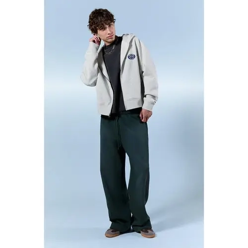 Pacsun Men's Green Washed Fleece Extreme Baggy Sweatpants