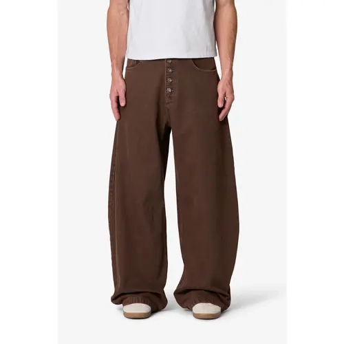 mnml Exposed Shank Barrel Denim - Brown