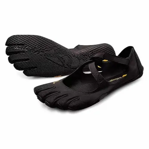 5-Finger Ballerina Shoes - Buckle Nylon Performance Dance Footwear, Flexible, Non-Slip, Lightweight, Breathable Barefoot Comfort for Dance, Indoor Sports