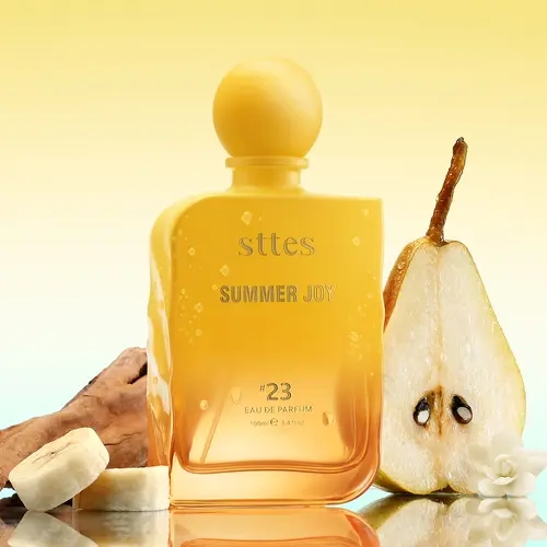 Sttes Perfume #23 Summer Joy Eau de Parfum for Women, Pear Banana Coconut Vanilla Sandalwood Perfume Spray, Tropical Gourmand Summer Fragrance, Long Lasting Scent,100ml